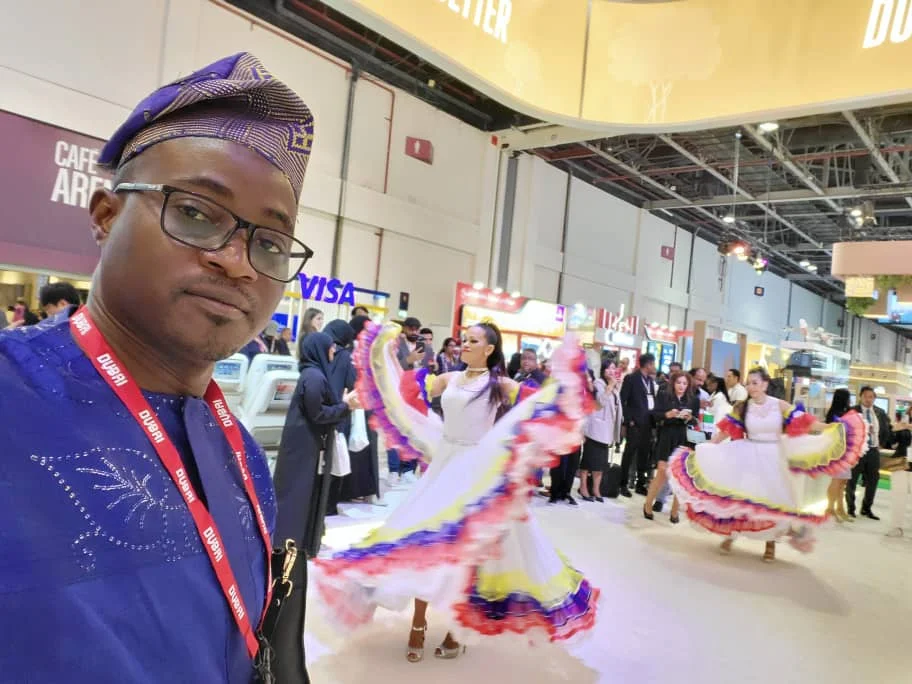 Cultural dance performance at the travel expo