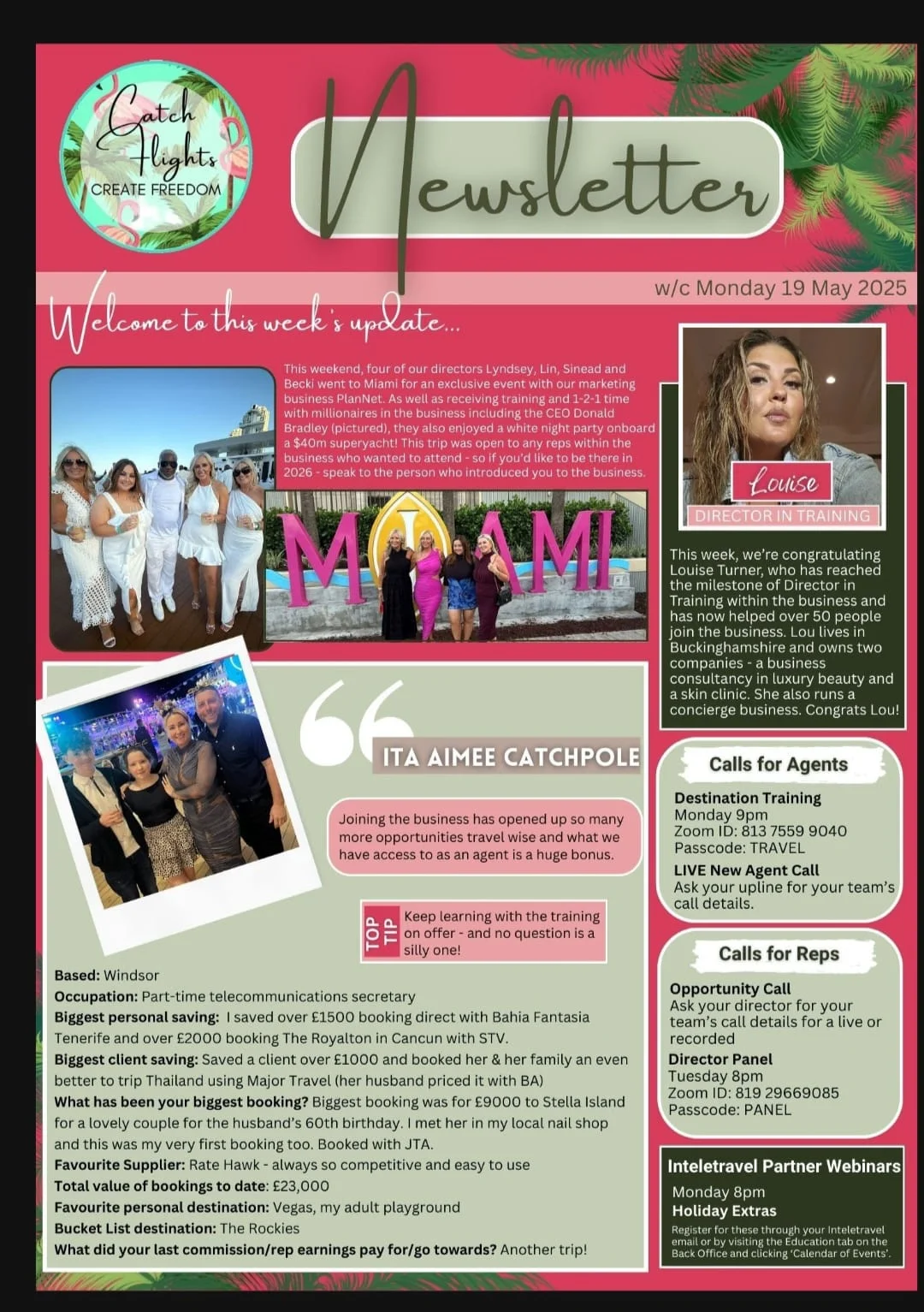 Travel partner newsletter